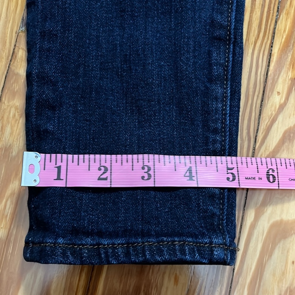 Loft Outlet Petite Curvy Skinny Jeans size 8P, dark wash - Picture 8 of 13